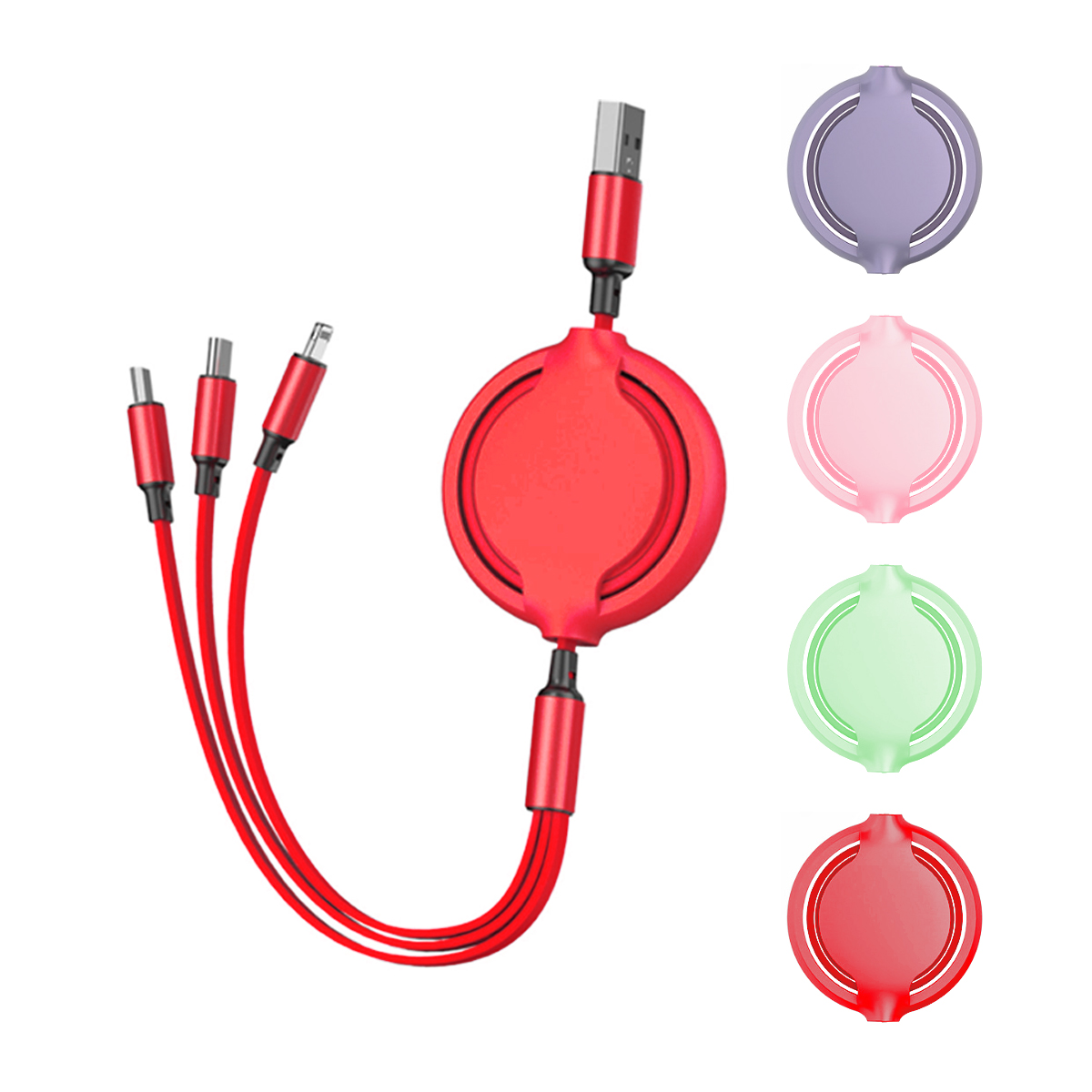3-in-1 Silicone Charging Cable